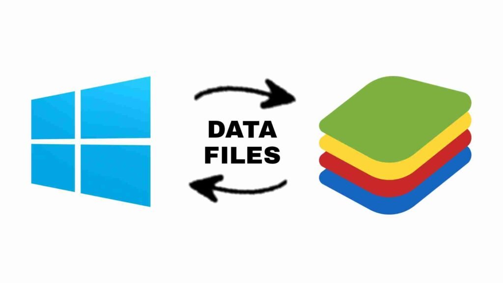 Move files from between windows and bluestacks