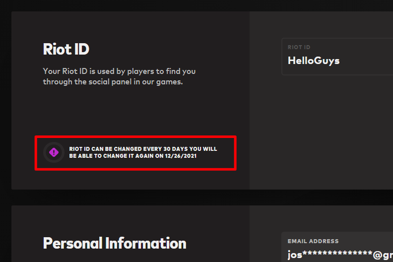 Riot Account Name Change Next Date