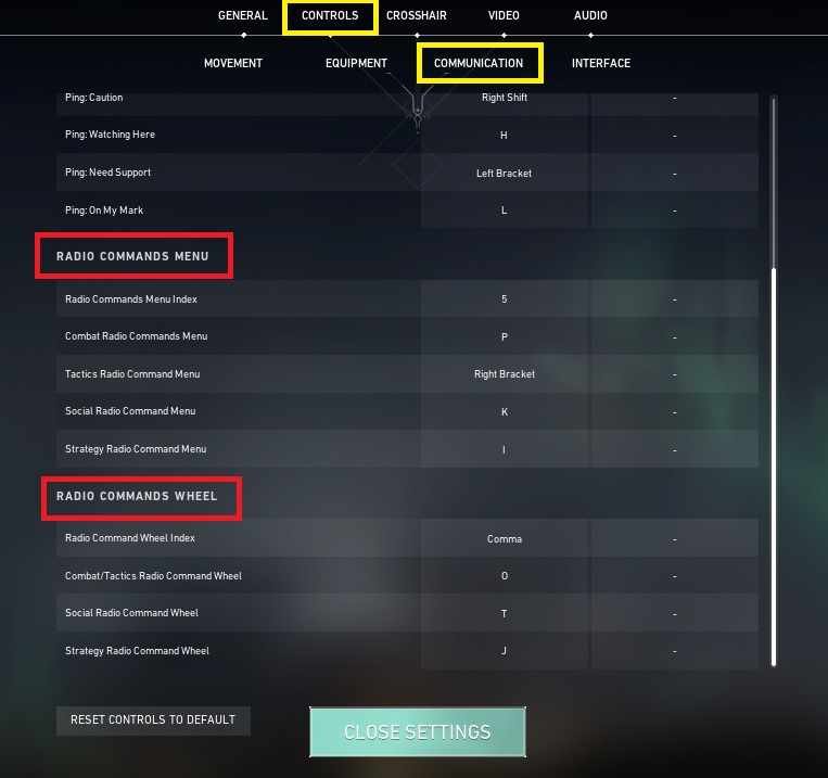 Valorant agent voice command settings