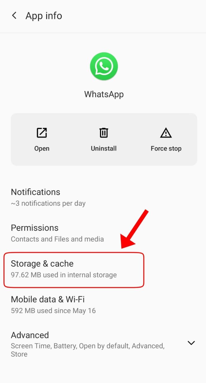 Clear app data and cache