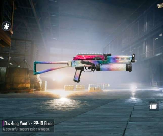 Dazzling Youth PP 19 Bizon BGMI PUbg Mobile