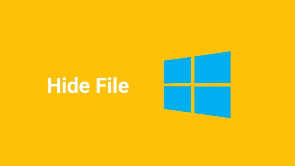 Hide file in windows