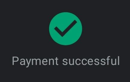 Payment Successfull