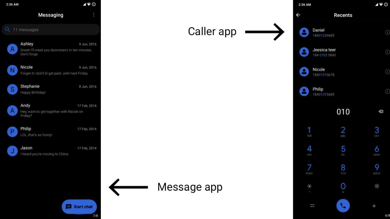 Best Oneplus Theme for miui Caller app and message app