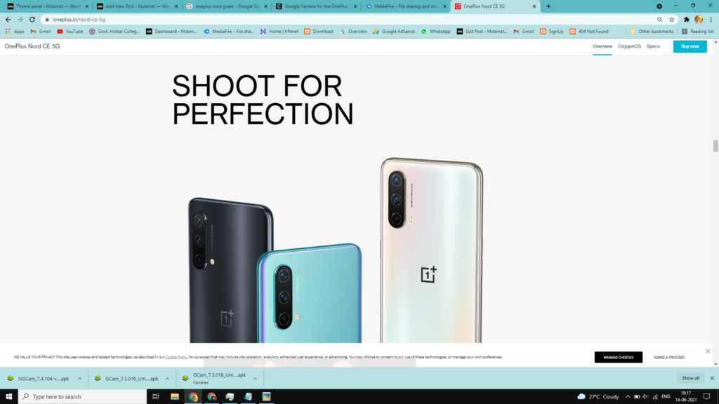 Oneplus Nord Ce 5G Google Camera Gcam