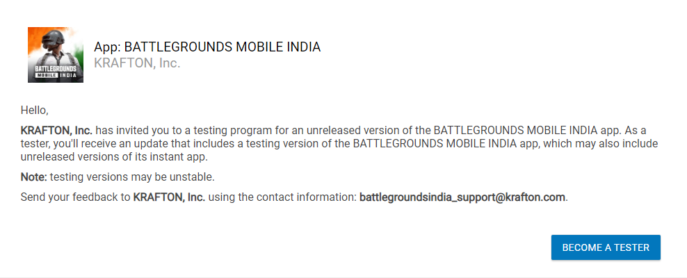 How to download Battlegrounds Mobile India From Playstore