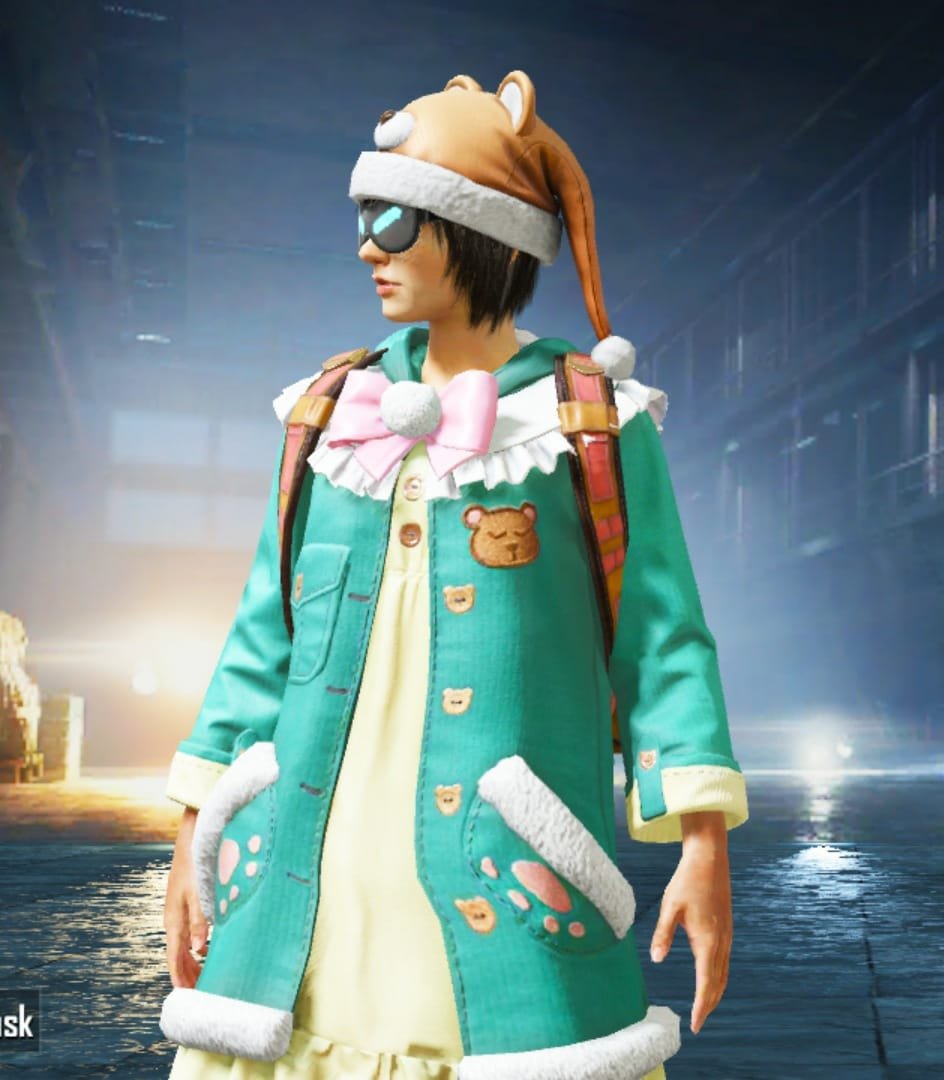 BGMI New Bear Pajamas Mask Pubg Mobile