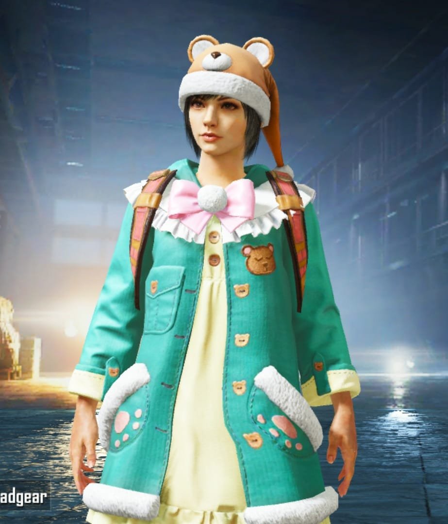 Bear Pajamas Headgear Pubg Mobile BGMI