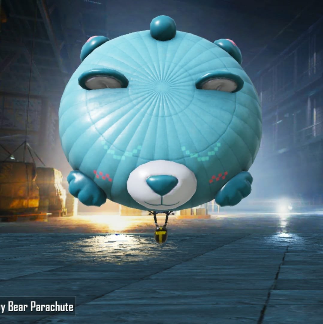 Sleepy Bear Parachute BGMI Pubg Mobile 