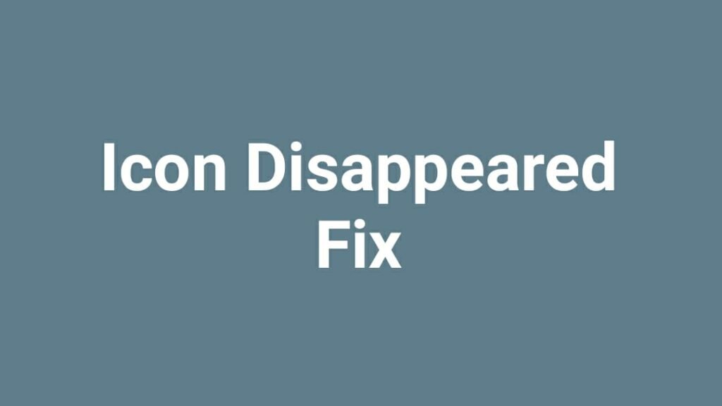 Desktop icons not showing fix after installing rainwallpaper software