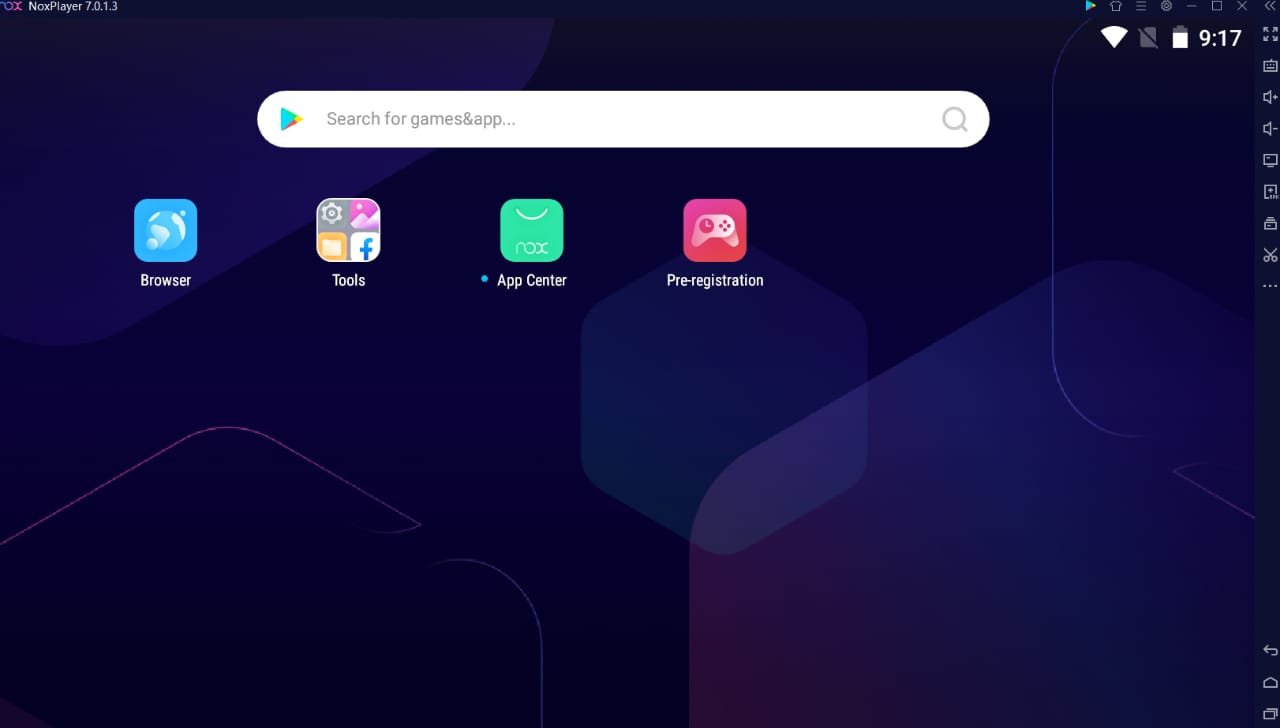 Nox Player Home Screen Demonstration