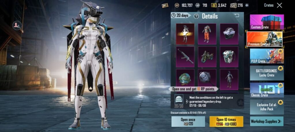Pubg Mobile BGMI Premium Crate July 2021