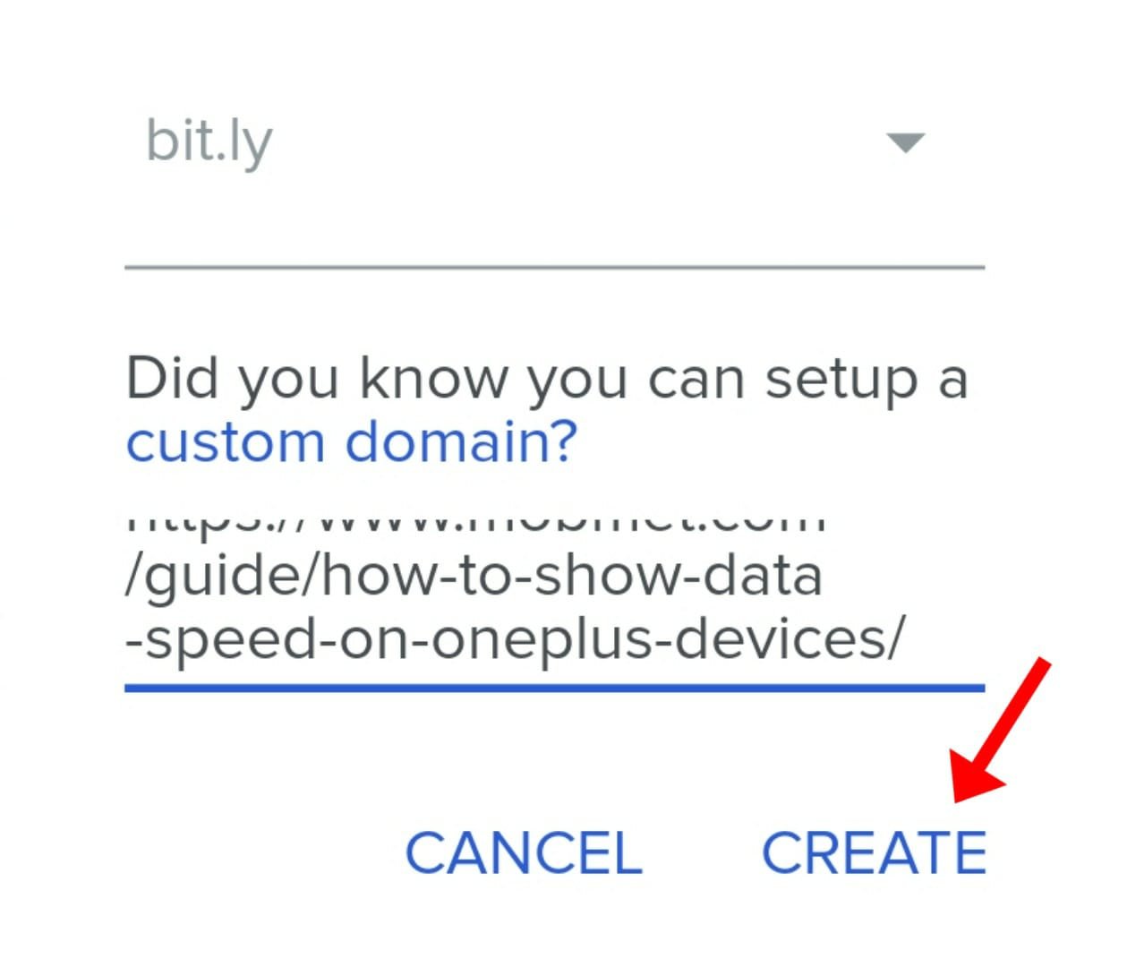 Make bitly link