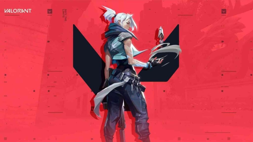 Valorant poster with Jett agent