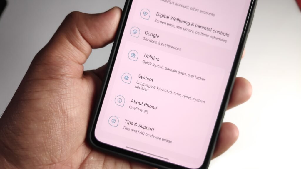 Google Option Alignment Issue