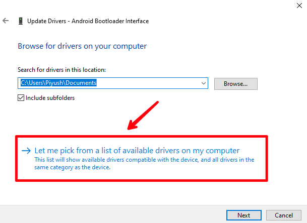 Let me pick drivers