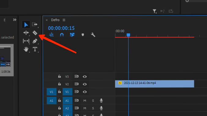 Razor tool Adobe Premier Pro