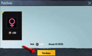 Confirm purchase to change gender 1000 BP