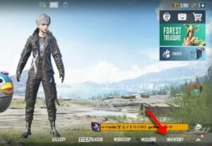 Inventory option in Pubg Mobile-BGMI lobby