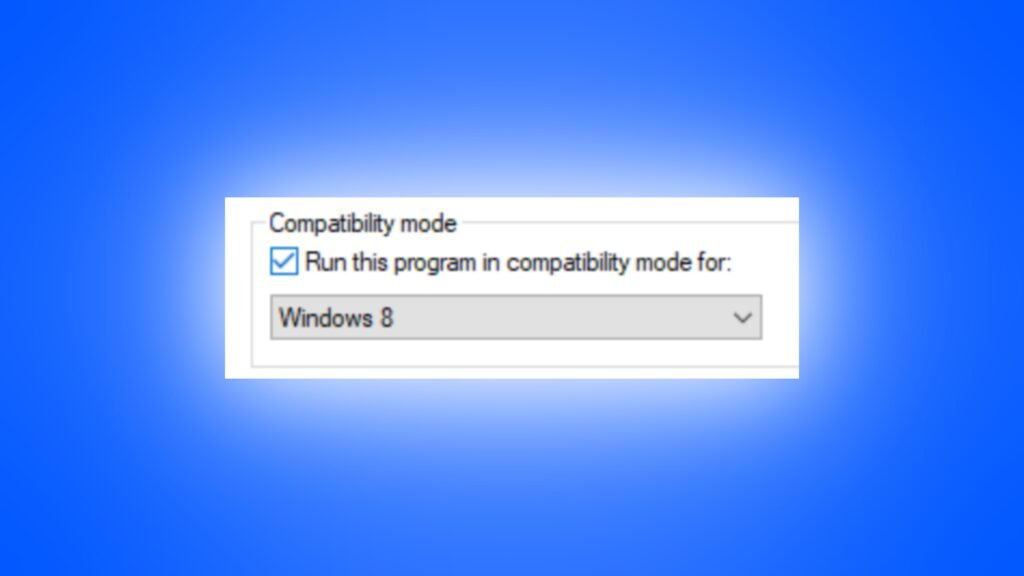 Run this app in Compatibility Mode
