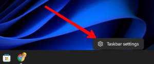 Taskbar Setting Windows 11
