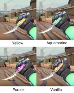 Velocity Karambit Dagger Valorant Colors