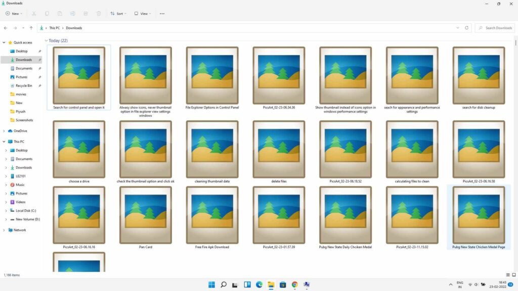 Photo Video Files Thumbnail Not Showing in Windows Explorer