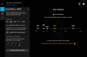 Logitech G402 DPI Sensitivity