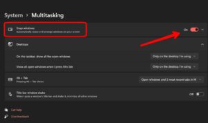 Snap Windows in Windows 11