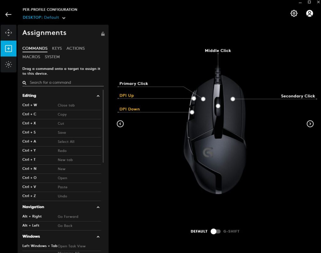 Logitech G402 Hyperion Light Effect and Settings, DPI, Response Rate