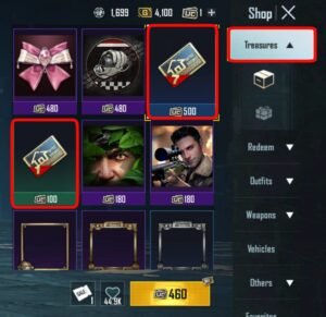 room card in the pubg shop
