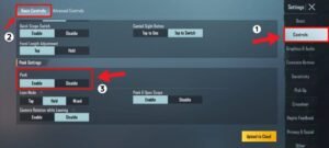 peek option in bgmi pubg mobile